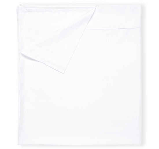 Picture of California Design Den Twin Size Flat Sheet, Soft 100% Cotton Sheet, 400 Thread Count Sateen, Cooling & Breathable Bed Sheets, White Top Sheet, Twin Sheets, Single Twin Flat Sheet Only (Bright White)