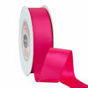 Picture of VATIN 1 inch Double Faced Polyester Satin Ribbon Shocking Pink -Continuous 25 Yard Spool, Perfect for Wedding, Wreath, Baby Shower,Packing and Other Projects