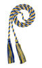 Picture of Graduation Honor Cord - Royal/Gold/White - Every School Color Available - Made in USA - by Tassel Depot