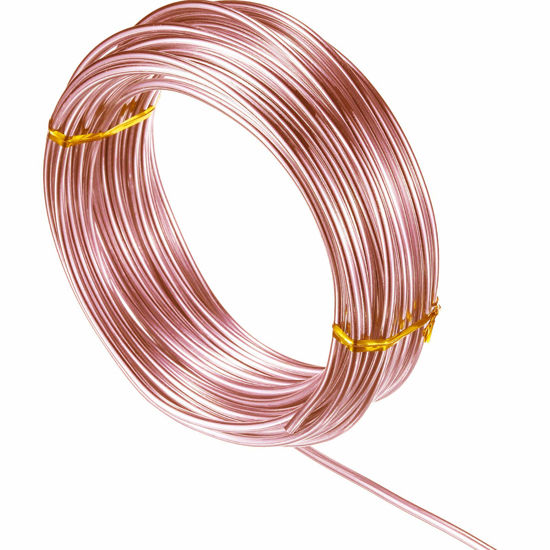 Picture of 32.8 Feet Aluminum Wire, Bendable Metal Craft Wire for Making Dolls Skeleton DIY Crafts (Copper, 3 mm Thickness)