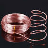 Picture of 32.8 Feet Aluminum Wire, Bendable Metal Craft Wire for Making Dolls Skeleton DIY Crafts (Copper, 3 mm Thickness)