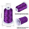 Picture of Simthread Embroidery Thread Dark Grape S099 5500 Yards, 40wt 100% Polyester for Brother, Babylock, Janome, Singer, Pfaff, Husqvarna, Bernina Machine