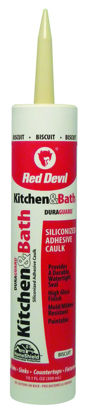 Picture of Red Devil 040620 Duraguard Kitchen & Bath Siliconized Acrylic Caulk, 10.1 oz, Biscuit