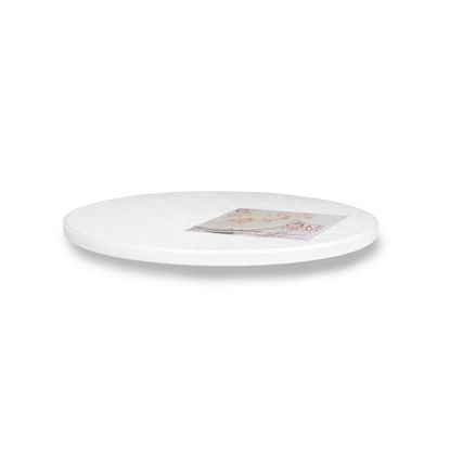 Picture of Cakebon Plastic Cake Boards 10 inch [1/2" Thick] aka Cake Drums or Cake Rounds - Reusable Cake Boards - Strong and Greaseproof (White, Round, 1-Pack)