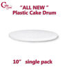 Picture of Cakebon Plastic Cake Boards 10 inch [1/2" Thick] aka Cake Drums or Cake Rounds - Reusable Cake Boards - Strong and Greaseproof (White, Round, 1-Pack)