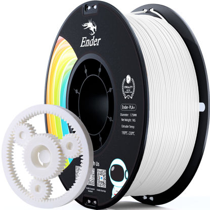 Picture of Creality PLA Filament Pro White, 1.75mm 3D Printer Filament, Ender PLA + (Plus) Printing Filament, 1kg(2.2lbs)/Spool, Dimensional Accuracy ±0.03mm. Fit Most FDM Printer