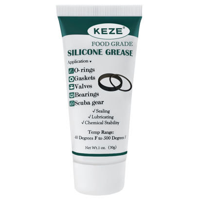 Picture of KEZE Waterproof Food Grade Silicone Lubricant Plumbers Grease for Valve Sealant Faucet O Rings 1 oz 1-Pack