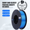 Picture of Creality PLA Filament Pro CR Slik Blue, 1.75mm 3D Printer Filament, Silk Printing Filament, 1kg(2.2lbs)/Spool, Dimensional Accuracy ±0.03mm. Fit Most FDM Printer