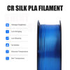 Picture of Creality PLA Filament Pro CR Slik Blue, 1.75mm 3D Printer Filament, Silk Printing Filament, 1kg(2.2lbs)/Spool, Dimensional Accuracy ±0.03mm. Fit Most FDM Printer