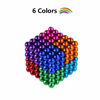 Picture of LiKee 5MM 216 Pieces Magnetic Sculpture Magnet Building Blocks Fidget Gadget Toys for Stress Relief, Office and Home Desk Decor, Cool Gadget for Adult,Man,Women (Colorful)