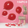 Picture of Henviro Red Latex Party Balloons - 154 Pcs 5/10/12/18 Inch Balloons Helium Quality Latex Balloons As Birthday Party Balloons/Graduation Balloons/Valentines Day Balloons/Baby Shower/Wedding