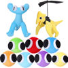 Picture of IVCSATB Rainbow Friends Plush, Cyan Plush, Lookies Plush, Yellow Rainbow Friends Chapter 2 Plushies (1-Set)