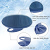 Picture of Food-grade Soft Silicone Body Cleansing Brush Shower Scrubber, Gentle Exfoliating and Massage for all Kinds of Skin (Dark Blue)