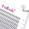 Picture of FADLASH Lash Clusters Extensions Individual Lashes Natural Soft 120pcs 10D C Cur Natural Long Black Faux Mink Volume Lash Extensions Reusable Artificial Eyelashes (10D-0.07-C, 8-15mm)