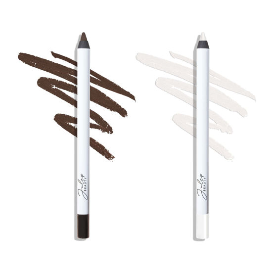 Picture of Julep When Pencil Met Gel Sharpenable Multi-Use Longwear Eyeliner Pencil - Rich Brown & White Matte - Transfer-Proof - High Performance Liner Duo