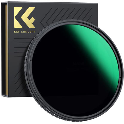 Picture of K&F Concept 49mm Variable ND Lens Filter ND8-ND128 (3-7 Stop) Waterproof VND Filter with 28 Multi-Coatings for Camera Lens (Nano-X Series)