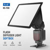 Picture of NEEWER Flash Diffuser Light Softbox 11" x 8", Universal, Collapsible with Storage Pouch Compatible with Canon Nikon Sony Godox Yongnuo NEEWER speedlight