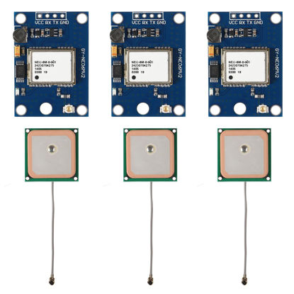 Picture of DWEII 3 Set GY-NEO6MV2 NEO-6M GPS Module NEO6MV2 with Flight Control EEPROM MWC APM2.5 Large Antenna for for Arduino EEPROM APM 2.5 (3PCS)