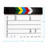 Picture of Coolbuy112 Acrylic Film Directors Clapboard, Hollywood Filming Slate Movie Clapboard Decoration Larger Scene Clapper Board with a Magnetic Blackboard Eraser and Two Custom Pens