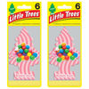 Picture of Little Trees Cardboard Hanging Car, Home & Office Air Freshener, Bubble Gum (Pack of 12)