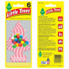 Picture of Little Trees Cardboard Hanging Car, Home & Office Air Freshener, Bubble Gum (Pack of 12)