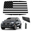 Picture of Coricha Windshield Sunshade Umbrella Brella Shade for Car Sun Shade Cover 31 * 57" As Seen on TV UV Block Front Window Heat Insulation Protection (American Flag)