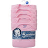 Picture of Gerber Baby 5-Pack Solid Onesies Bodysuits, Pink, 6-9 Months