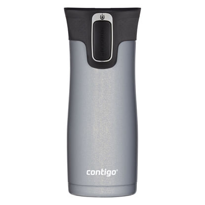Picture of Contigo West Loop Stainless Steel Vacuum-Insulated Travel Mug with Spill-Proof Lid, Keeps Drinks Hot up to 5 Hours and Cold up to 12 Hours, 16oz Gold Morel