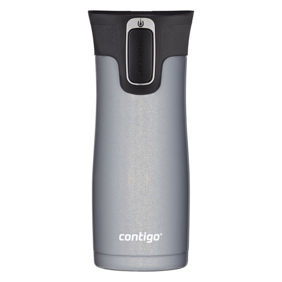 Picture of Contigo West Loop Stainless Steel Vacuum-Insulated Travel Mug with Spill-Proof Lid, Keeps Drinks Hot up to 5 Hours and Cold up to 12 Hours, 16oz Gold Morel