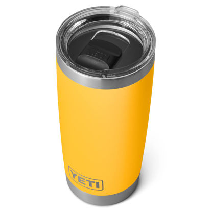 Picture of YETI Stainless Steel Rambler Travel Drinking_Cup, Vacuum Insulated with MagSlider Lid, 20 Ounces, Alpine Yellow