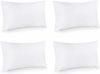 Picture of Utopia Bedding Throw Pillows (Set of 4, White), 12 x 24 Inches Pillows for Sofa, Bed and Couch Decorative Stuffer Pillows