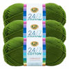 Picture of Lion Brand 24/7 Cotton Yarn, Yarn for Knitting, Crocheting, and Crafts, Grass, 3 Pack