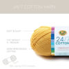 Picture of Lion Brand 24/7 Cotton Yarn, Yarn for Knitting, Crocheting, and Crafts, Grass, 3 Pack