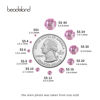 Picture of beadsland Flat Back Crystal Rhinestones Round Gems, Light Pink (4.6-4.8mm) SS20/1440pcs