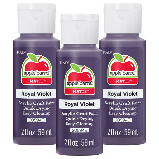 Picture of Apple Barrel Acrylic Paint, Royal Velvet (Pack of 3) 2 oz, 20594EA