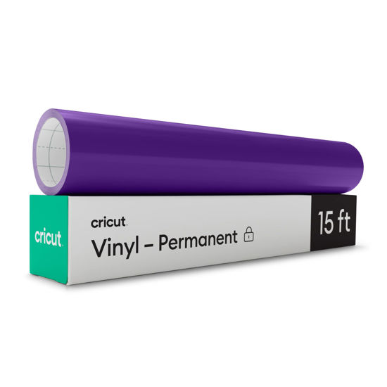 Cricut Premium Permanent Vinyl Roll(12 in x 15 ft), Weather-Resistant,  Dishwasher-Safe & Fade-Proof, Compatible with Cricut Cutting Machines,  Create