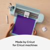 Picture of Cricut Premium Permanent Vinyl Roll (12 in x 15 ft), Weather-Resistant, Dishwasher-Safe & Fade-Proof, Compatible with Cricut Cutting Machines, Create Signs, Labels, & Personalize DIY Projects, Purple