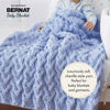 Picture of Bernat Baby Blanket BB Little Teal Dove Print Yarn - 1 Pack of 10.5oz/300g - Polyester - #6 Super Bulky - 220 Yards - Knitting/Crochet