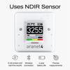 Picture of SAF Aranet4 Home: Wireless Indoor Air Quality Monitor for Home, Office or School (CO2, Temperature, Humidity and More) Portable, Battery Powered, E-Ink Screen, App for Configuration & Data History