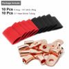 Picture of 10pcs 6 AWG-1/4" Battery Lugs,Copper Wire Lugs,Heavy Duty Battery Cable Ends,Tubular Ring Terminals,AWG Crimp Wire Ring Lugs,Battery Terminal Connectors with 3:1 Heat Shrink Tubing