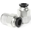 Picture of TAILONZ PNEUMATIC Male Straight 1/4 Inch Tube OD x 1/8 Inch NPT Thread Push to Connect Fittings PC-1/4-N1 (Pack of 5)