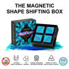 Picture of SHASHIBO Shape Shifting Box - Award-Winning, Patented Fidget Cube w/ 36 Rare Earth Magnets - Transforms Into Over 70 Shapes, Gift Box, Download Fun in Motion Toys Mobile App (Mystic Ocean, 4 Pack)