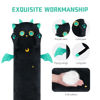 Picture of Mewaii Long Cat Plush Kawaii Body Pillow, 53” Cute Black Cat Stuffed Animals Soft Plushies, Big Eyes Kitten Plush Toys Throw Pillow Doll Gift for Girlfriend