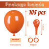 Picture of Voircoloria 105pcs Orange Balloons 12inch Party Latex Balloons for Boys Girls Birthday Baby Shower Gender Reveal Wedding Sunflower Party Decorations