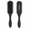 Picture of Denman Curly Hair Brush D4 (All Black) 9 Row Styling Brush for Styling, Smoothing Longer Hair and Defining Curls - For Women and Men