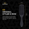 Picture of Denman Curly Hair Brush D4 (All Black) 9 Row Styling Brush for Styling, Smoothing Longer Hair and Defining Curls - For Women and Men