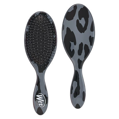 Picture of Wet Brush Original Detangling Hair Brush, Dark Gray Leopard - Ultra-Soft IntelliFlex Bristles - Detangler Brush Glide Through Tangles With Ease For All Hair Types - For Women, Men, Wet & Dry Hair