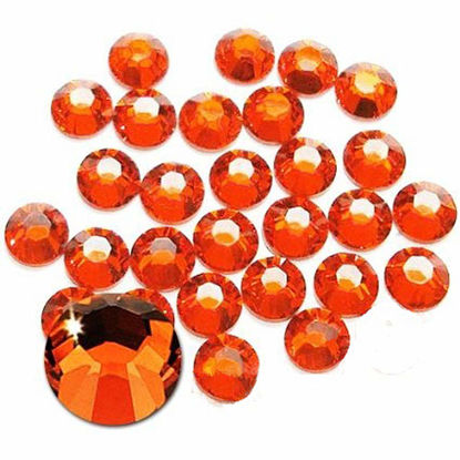 Picture of Jollin Glue Fix Crystal Flatback Rhinestones Glass Diamantes Gems for Nail Art Crafts Decorations Clothes Shoes(ss3 2880pcs, Lt Siam)