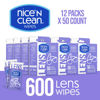 Picture of Nice 'n Clean SmudgeGuard Lens Cleaning Wipes (600 Total Wipes) | Pre-Moistened Individually Wrapped Wipes | Non-Scratching & Non-Streaking | Safe for Eyeglasses, Goggles, & Camera Lens