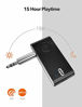 Picture of TaoTronics Bluetooth AUX Adapter, AptX Low Latency Bluetooth Receiver, 15 Hour Hands-Free Bluetooth Car kit, Wireless Audio Bluetooth 4.2 Car Adapter, Auto on Once Plugged to Power(CVC 6.0)